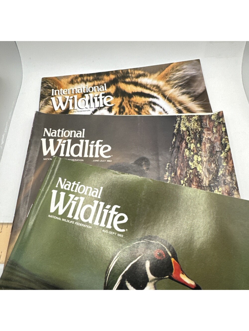 Lot Of 2 National Wildlife And 1 International Wildlife Magazines 1992 & 1993